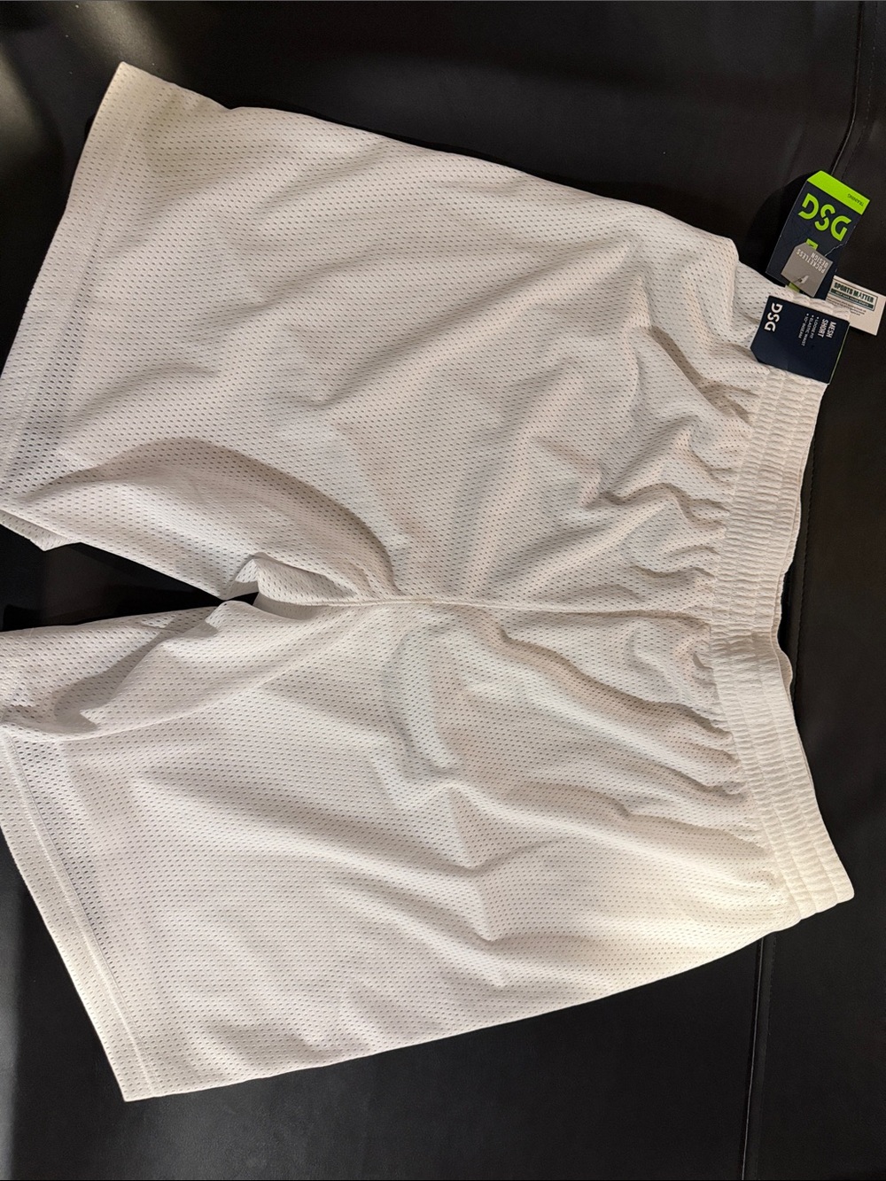 DSG White Mesh Athletic Shorts